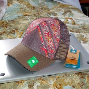 prAna | Women's Red La Viva Truckers Hat Snap-back One Size Fits All NWT (RARE)